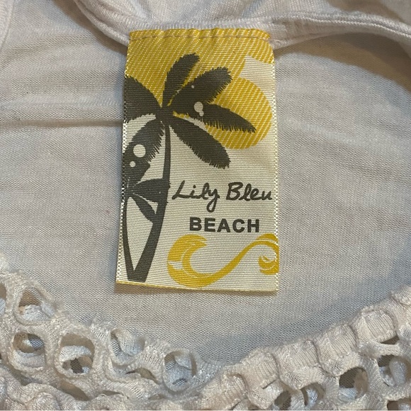 Lily Bleu Beach White Swimsuit Cover Size Small - Picture 4 of 4
